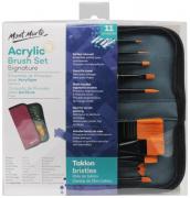 Acrylic Brush Set in Wallet