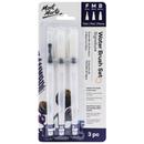 MM Water Brush Set Flat F/M/B 3pc
